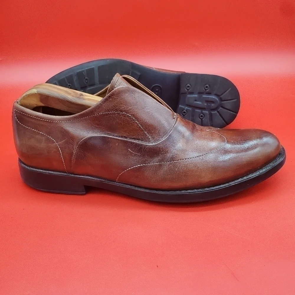 Melluso Slip On Dress Shoes Men’s 8 US Eur 41 Brown